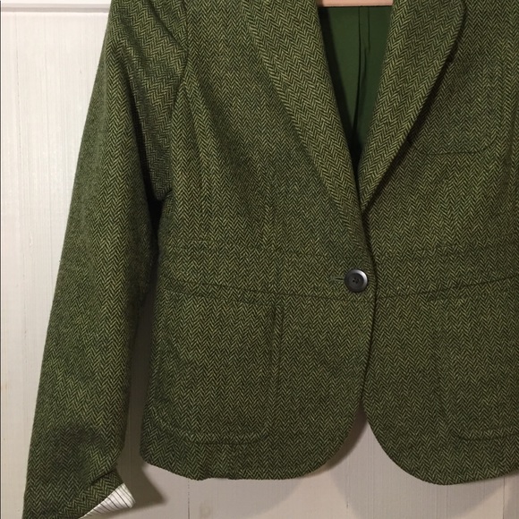 Twill green blazer - Picture 2 of 4